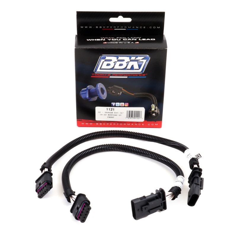 BBK 18-20 Ford Mustang GT O2 Sensor Wire Harness Extensions 16in (Pair) - B2B Diesel & Gas Service