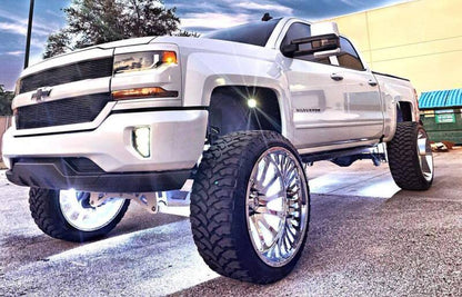 Oracle LED Illuminated Wheel Rings - Double LED - White - B2B Diesel & Gas Service