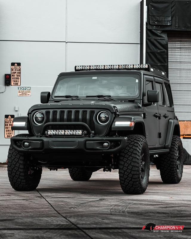 Oracle Jeep Wrangler JL Oculus Bi-LED Projector Headlights- Graphite Metallic - 5500K - B2B Diesel & Gas Service