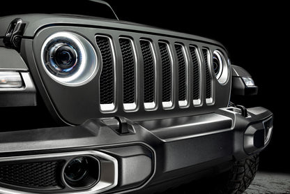 Oracle Jeep Wrangler JL Oculus Bi-LED Projector Headlights- Graphite Metallic - 5500K - B2B Diesel & Gas Service