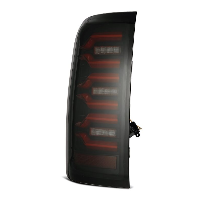 AlphaRex 14-18 Chevy Silverado 1500 Luxx-Series LED Tail Lights Black/Red w/Activ Light/Seq Signal - B2B Diesel & Gas Service