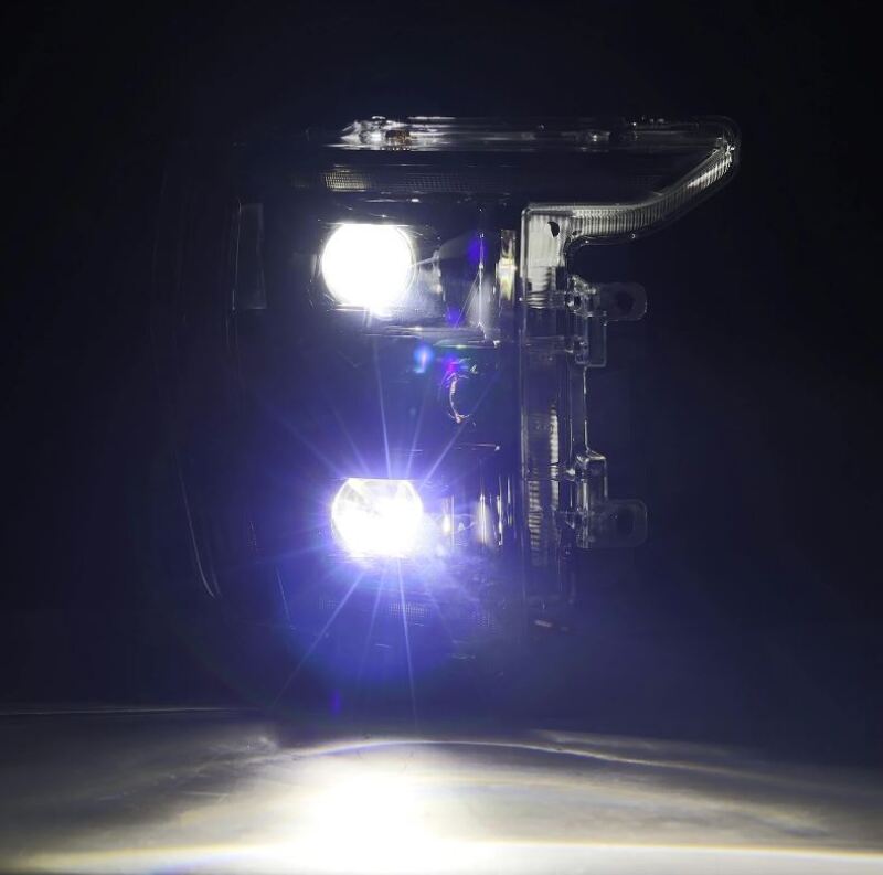 AlphaRex 21-22 Ford F150 Luxx-Series Projector Headlights Alpha-Black w/Activ Light/Seq Signal - B2B Diesel & Gas Service