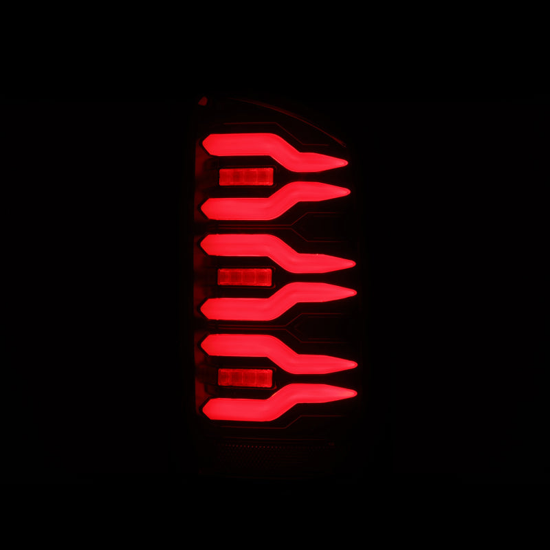 AlphaRex 02-06 Dodge Ram1500 + 03-06 Dodge Ram2500/3500 Luxx-Series LED Tail Lights (Pair) Black/Red - B2B Diesel & Gas Service