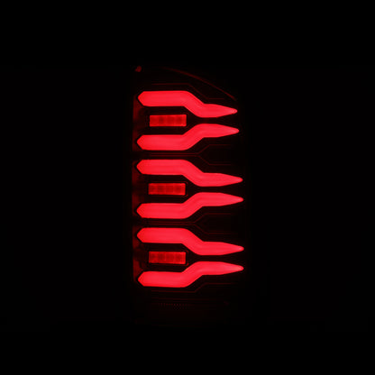 AlphaRex 02-06 Dodge Ram1500 + 03-06 Dodge Ram2500/3500 Luxx-Series LED Tail Lights (Pair) Black/Red - B2B Diesel & Gas Service