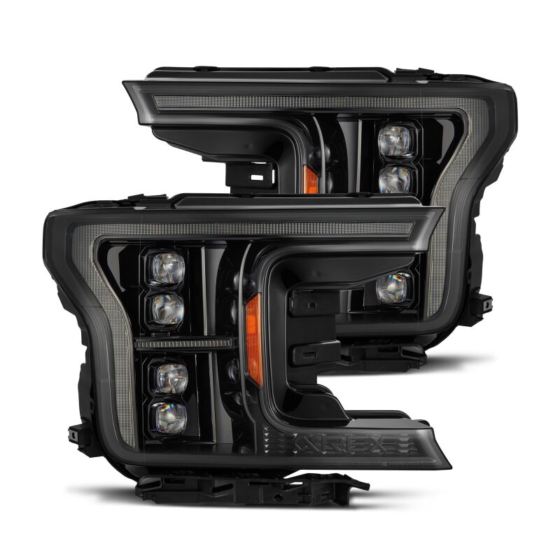 AlphaRex 18-20 Ford F-150 NOVA LED Proj Headlight Alpha Blk (14th Gen G2 Style) - B2B Diesel & Gas Service