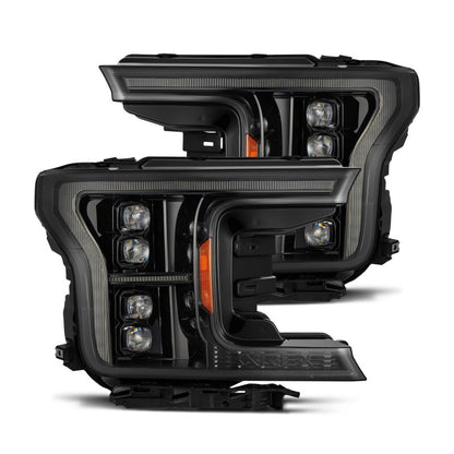 AlphaRex 18-20 Ford F-150 NOVA LED Proj Headlight Alpha Blk (14th Gen G2 Style) - B2B Diesel & Gas Service