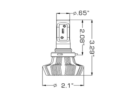 Oracle 9012 4000 Lumen LED Headlight Bulbs (Pair) - 6000K - B2B Diesel & Gas Service