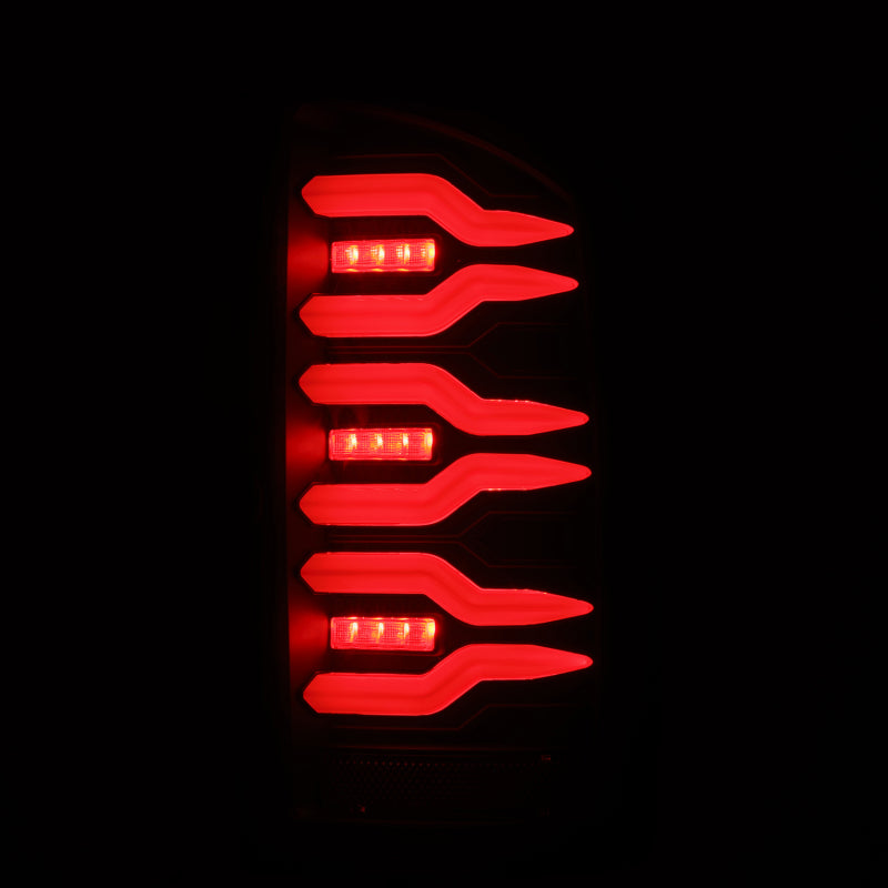 AlphaRex 02-06 Dodge Ram 1500/03-06 Dodge Ram 2500+3500 Luxx-Series LED Tail Lights (Pair) Black - B2B Diesel & Gas Service