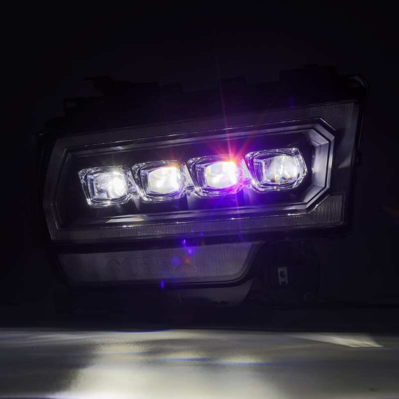 AlphaRex 19-21 Ram 2500 NOVA LED Proj Headlights Plank Style Black w/Activ Light/Seq Signal/DRL - B2B Diesel & Gas Service