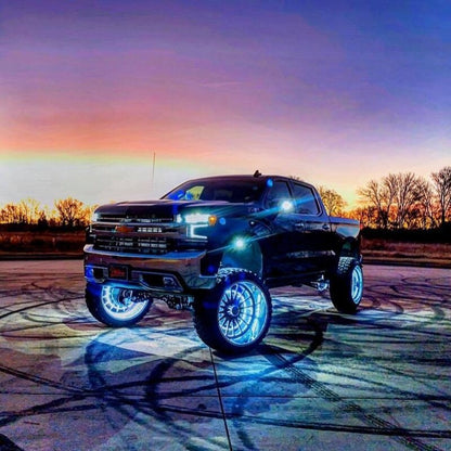 Oracle LED Illuminated Wheel Rings - ColorSHIFT - 15in. - ColorSHIFT No Remote - B2B Diesel & Gas Service