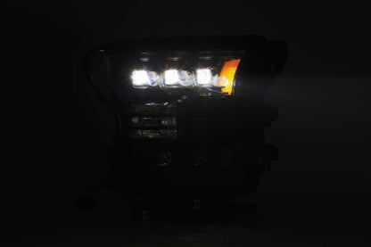 AlphaRex 17-20 Ford Raptor NOVA LED Proj Headlights Plank Style Alpha Black w/Activ Light/Seq Signal - B2B Diesel & Gas Service