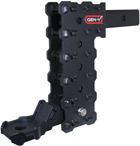PHANTOM-X 2" Hollow Shank 9.5" Drop .7K TW 7K Hitch & Platinum Ball Mount GH-13055X - B2B Diesel and Gas Service