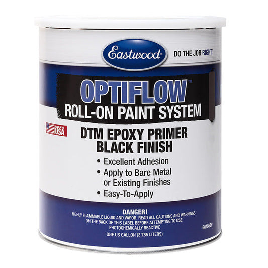Eastwood Optiflow DTM Epoxy Primer Gallon Automotive Roll-On Paint - Black 