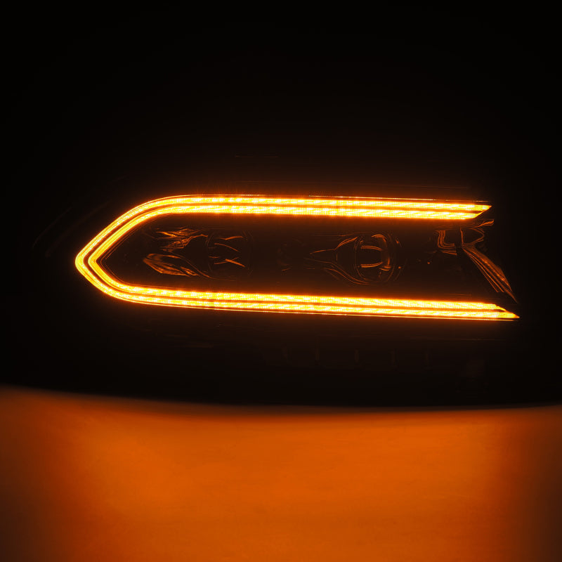 AlphaRex 15-23 Dodge Charger LUXX LED Proj Headlights Alpha-Black w/Actv Light & Seq.Sig / SB DRL - B2B Diesel & Gas Service