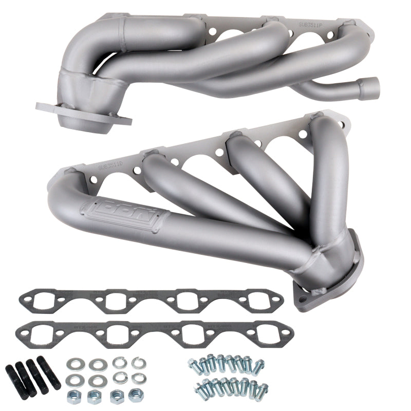 BBK 87-95 Ford F150 Truck 5.8 351 Shorty Unequal Length Exhaust Headers - 1-5/8 Titanium Ceramic - B2B Diesel & Gas Service