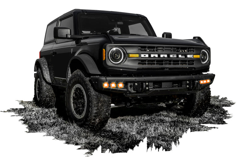Oracle High 21-22 Ford Bronco Triple LED Fog Light kit for Steel Bumper - B2B Diesel & Gas Service