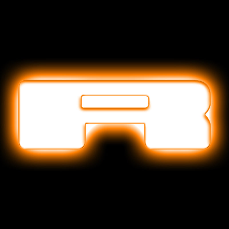ORACLE Lighting Universal Illuminated LED Letter Badges - Matte Wht Surface Finish - R - B2B Diesel & Gas Service