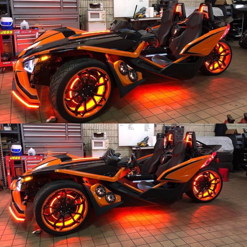 Oracle LED Illuminated Wheel Rings - ColorSHIFT - 15in. - ColorSHIFT No Remote - B2B Diesel & Gas Service