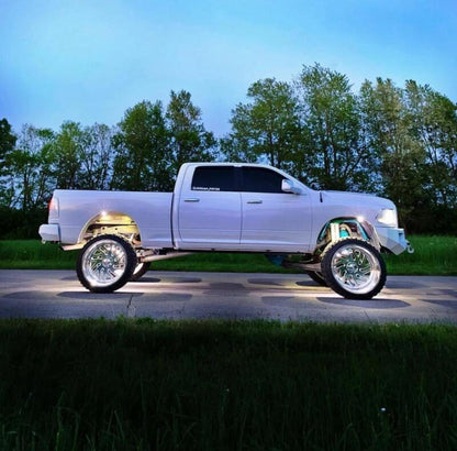 Oracle LED Illuminated Wheel Rings - Double LED - White - B2B Diesel & Gas Service