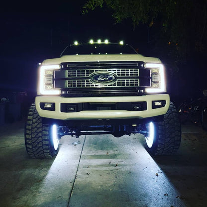 Oracle LED Illuminated Wheel Rings - Double LED - White - B2B Diesel & Gas Service
