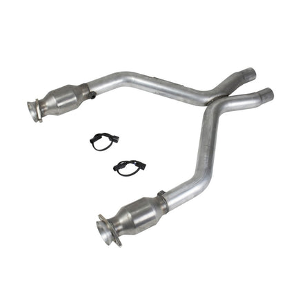 BBK 11-14 Mustang 3.7 V6 Short Mid X Pipe With Catalytic Converters 2-1/2 For BBK Long Tube Headers - B2B Diesel & Gas Service