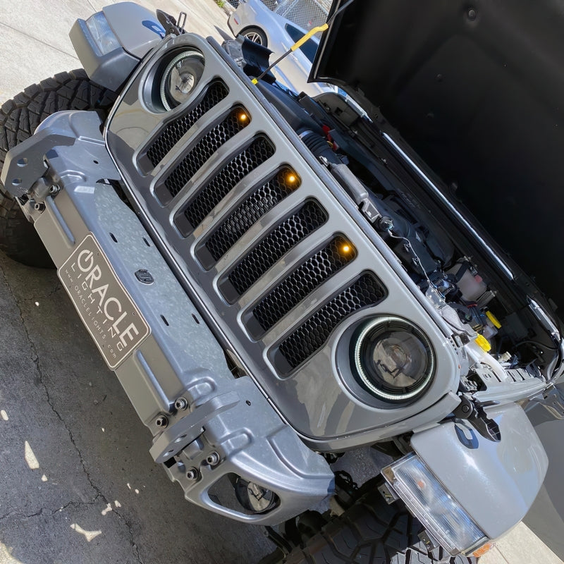 Oracle Pre-Runner Style LED Grille Kit for Jeep Gladiator JT - Amber - B2B Diesel & Gas Service