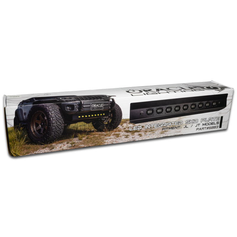 ORACLE Lighting 2019+ Jeep Wrangler JL Skid Plate w/ Integrated LED Emitters - Yellow - B2B Diesel & Gas Service