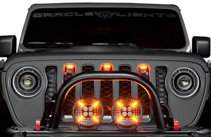 Oracle Universal Pre-Runner Style LED Grill Light Kit (New Style) - Amber w/Tinted Lens - B2B Diesel & Gas Service