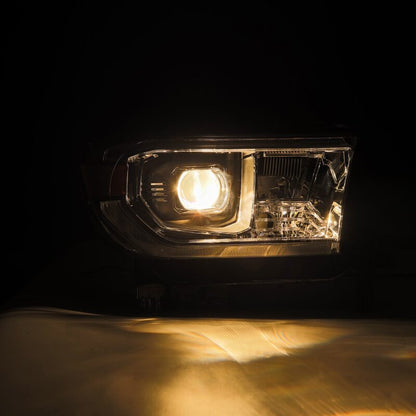 AlphaRex 07-13 Toyota Tundra / 08-17 Sequoia LUXX LED Proj HL Chrome w/Actv Light / Seq. Sig + DRL - B2B Diesel & Gas Service