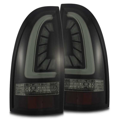AlphaRex 05-15 Toyota Tacoma PRO-Series LED Tail Lights Jet Black - B2B Diesel & Gas Service