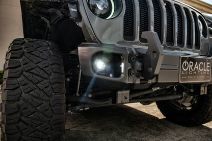 Oracle Jeep Wrangler JL/Gladiator JT Sport High Performance W LED Fog Lights - White - B2B Diesel & Gas Service