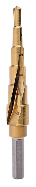 Eastwood Cobalt Step Drill Bit - 3/16 inch to 1/2 inch 