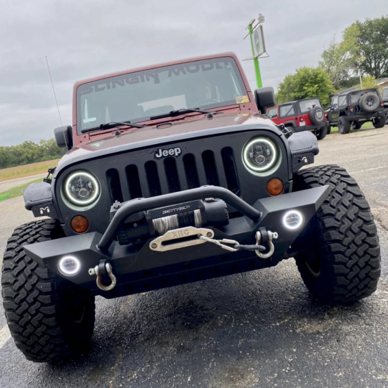 Oracle 7in High Powered LED Headlights - Black Bezel - ColorSHIFT - BC1 - B2B Diesel & Gas Service