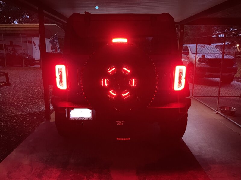 Oracle LED Illuminated Wheel Ring 3rd Brake Light - Red - B2B Diesel & Gas Service