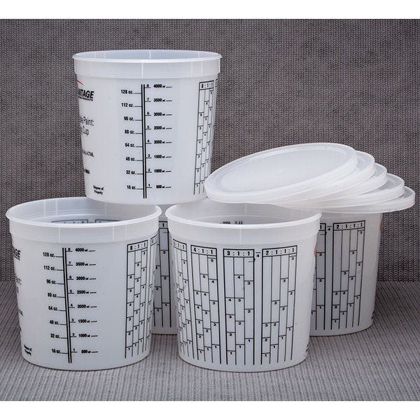 Universal Mixing Cups 5 Qt Cups - 5 Pc Set - B2B Diesel & Gas Service