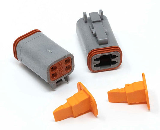 Eastwood Crimp-Right 2 Piece Four Cavity Deutsch Plug Connector 