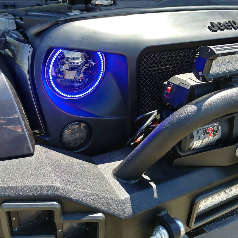 Oracle 7in High Powered LED Headlights - Black Bezel - Dynamic - Dynamic - B2B Diesel & Gas Service