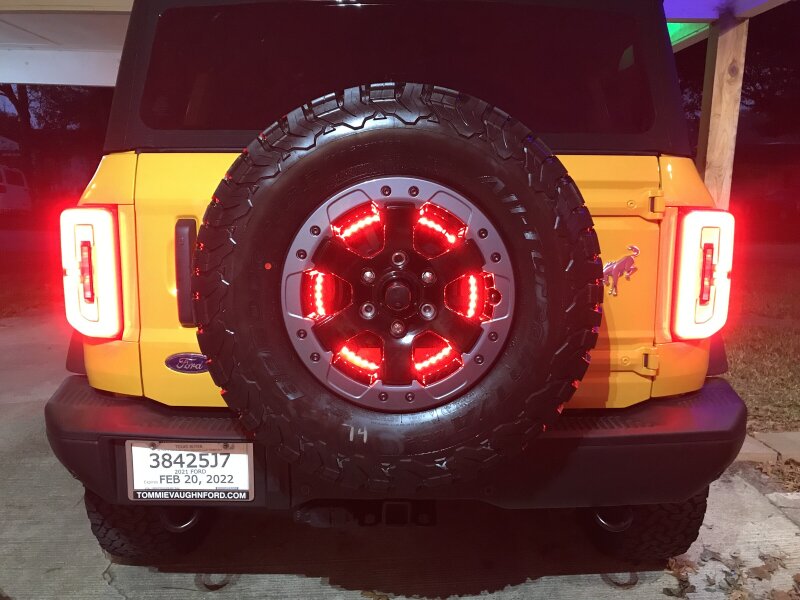 Oracle LED Illuminated Wheel Ring 3rd Brake Light - Red - B2B Diesel & Gas Service