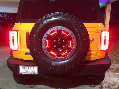 Oracle LED Illuminated Wheel Ring 3rd Brake Light - Red - B2B Diesel & Gas Service