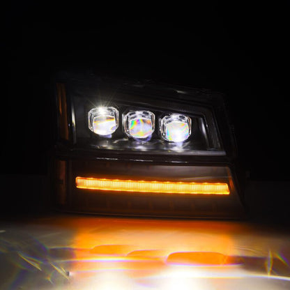 AlphaRex 03-06 Chevy Silverado 1500/2500HD/3500HD/Avalanche Black NOVA LED Proj Headlights - B2B Diesel & Gas Service