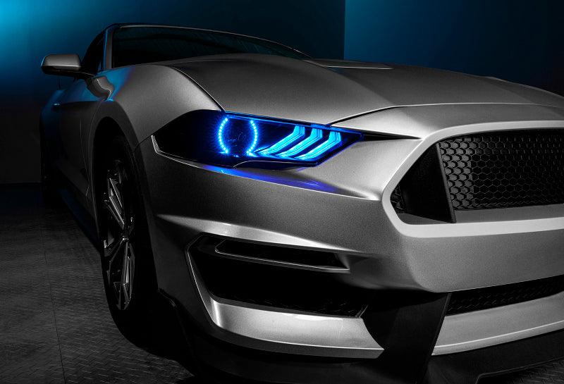 Oracle Lighting 18-23 Ford Mustang Dynamic ColorSHIFT LED Headlights - Black Series - B2B Diesel & Gas Service