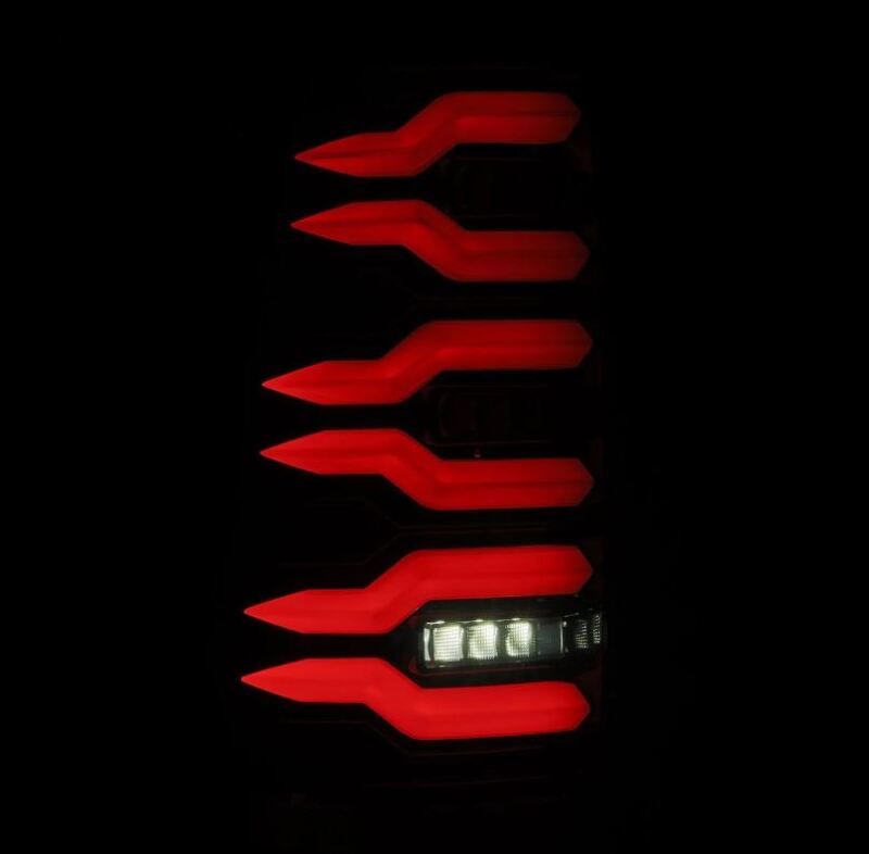 AlphaRex 99-06 Chevrolet Silverado Sierra LUXX-Series LED Tail Lights Alpha-Black - B2B Diesel & Gas Service