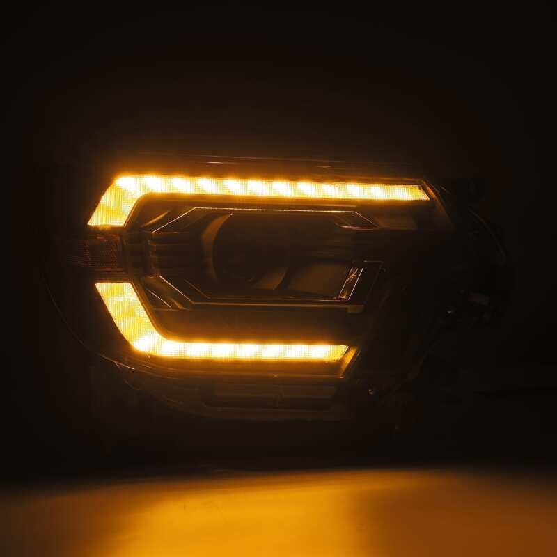 AlphaRex 12-15 Toyota Tacoma PRO-Series Projector Headlights Plank Style Alpha Black w/DRL - B2B Diesel & Gas Service