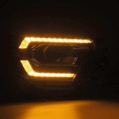 AlphaRex 12-15 Toyota Tacoma PRO-Series Projector Headlights Plank Style Alpha Black w/DRL - B2B Diesel & Gas Service