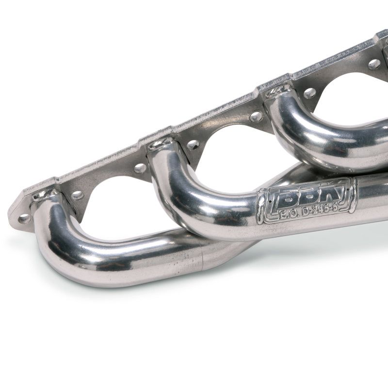 BBK 79-93 Mustang 5.0 Shorty Unequal Length Exhaust Headers - 1-5/8 Silver Ceramic - B2B Diesel & Gas Service