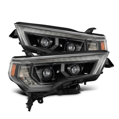 AlphaRex 14-20 Toyota 4Runner LUXX LED Proj Headlights Black w/Activ Light/Seq Signal/DRL - B2B Diesel & Gas Service