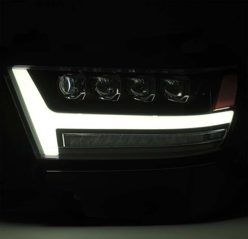 AlphaRex 19-20 Ram 1500HD NOVA LED Proj Headlights Plank Style Gloss Blk w/Activ Lght/Seq Signal/DRL - B2B Diesel & Gas Service