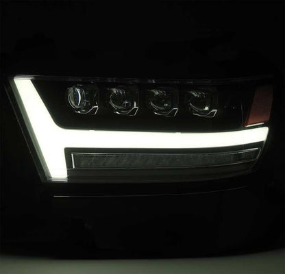 AlphaRex 19-20 Ram 1500HD NOVA LED Proj Headlights Plank Style Gloss Blk w/Activ Lght/Seq Signal/DRL - B2B Diesel & Gas Service