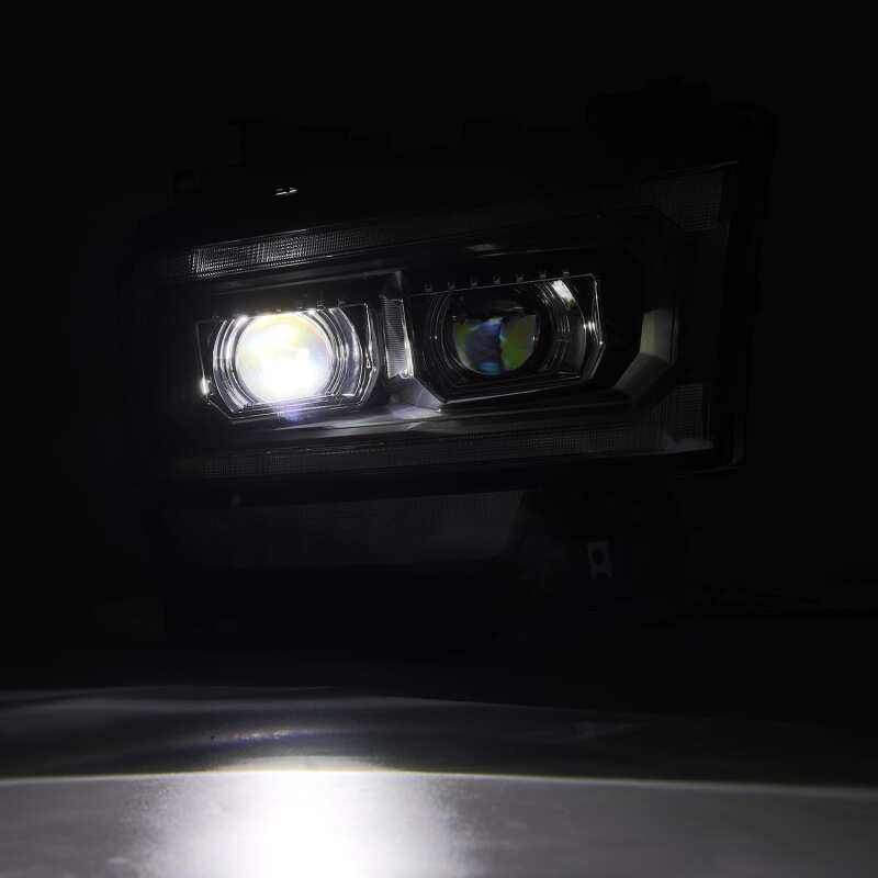 AlphaRex 19-21 Ram 2500 LUXX LED Proj Headlights Plank Style Black w/Activ Light/Seq Signal/DRL - B2B Diesel & Gas Service