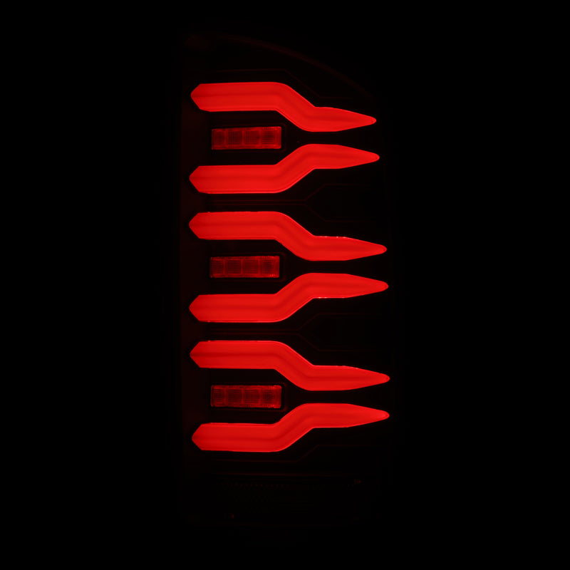 AlphaRex 02-06 Dodge Ram 1500/03-06 Dodge Ram 2500+3500 Luxx-Series LED Tail Lights (Pair) Black - B2B Diesel & Gas Service